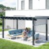 Yamba 1016 | Metall Pergola mit Sonnensegel | 3x5 m