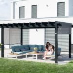 Yamba 1016 | Metall Pergola mit Sonnensegel | 3x5 m