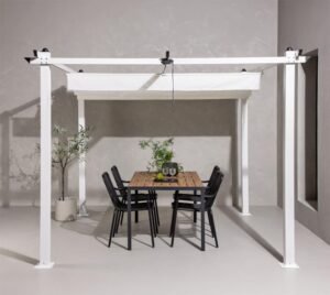 Lazio Pergola | Aluminium Terrassen Überdachung | 3x3 | weiß