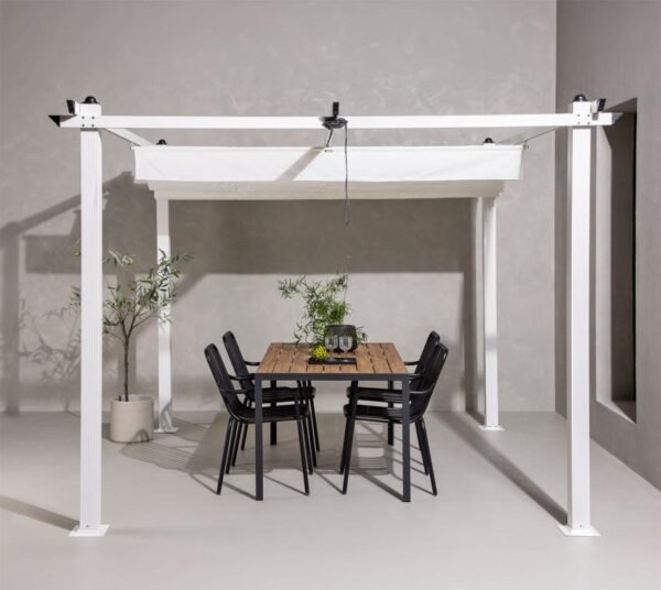 Lazio Pergola | Aluminium Terrassen Überdachung | 3x3 | weiß