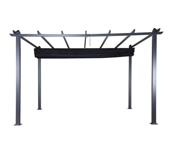 Lazio Pergola | Aluminium Terrassen Überdachung | 3x3 | schwarz