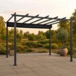 Lazio Pergola | Aluminium Terrassen Überdachung | 3x3 | schwarz