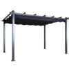 Lazio Pergola | Aluminium Terrassen Überdachung | 3x3 | schwarz