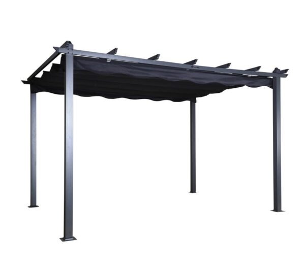 Lazio Pergola | Aluminium Terrassen Überdachung | 3x3 | schwarz