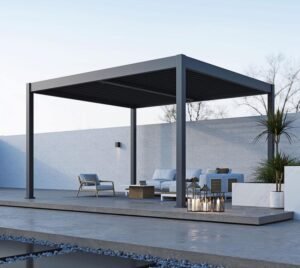 Grand Tuscan 1214 | Aluminium Pergola mit Lamellendach | 4x4 m