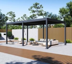 Grand Tuscan 1220 | Aluminium Pergola mit Lamellendach | 4x6 m