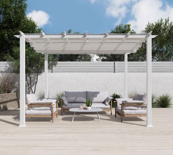 Aluminium Pergola Florida 1111 | Weiß | 350x350x235 cm