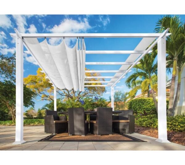 Aluminium Pergola Florida 1111 | Weiß | 350x350x235 cm
