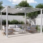Aluminium Pergola Florida 1111 | Weiß | 350x350x235 cm