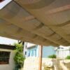 B-WARE Aluminium Pergola Florida 1111 | Holzoptik hellbraun | 350x350x235 cm