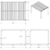Hana 1013 | Aluminium Pergola mit Lamellendach | 3x4 m